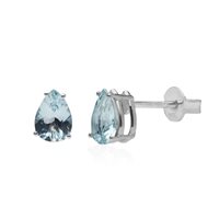 Ohrringe Promesse Dame in Weißgold Acquamarina 3.20 Ct OG107 - OG107